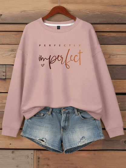 Linhara Women'S Slogan Letter Print Crew Neck Long Sleeve Sweatshirt Sportswear,Long Sleeve Tops Graduation,Back to School Outfits,Graduation,Teacher Outfits for Women,Back to School Pullover Fall Outfit