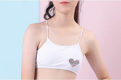 Girls’ Seamless Underwear Set - Training Bra and Matching Panties – Crop Cami Bralette and Briefs for 8-14 Age (6 Pcs) Type 1