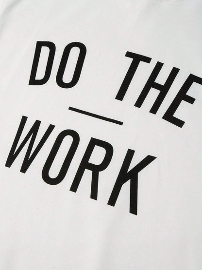 Manfinity LEGND Men'S Sleeveless Hooded Tank Top with Slogan Print Letter Plain Going Out Casual Husband