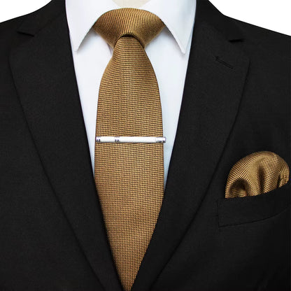 New Mens Wool Tie Solid Microfiber 8Cm Burgundy Neckties and Pocket Square Hanky Set Mens Wedding Party Gift